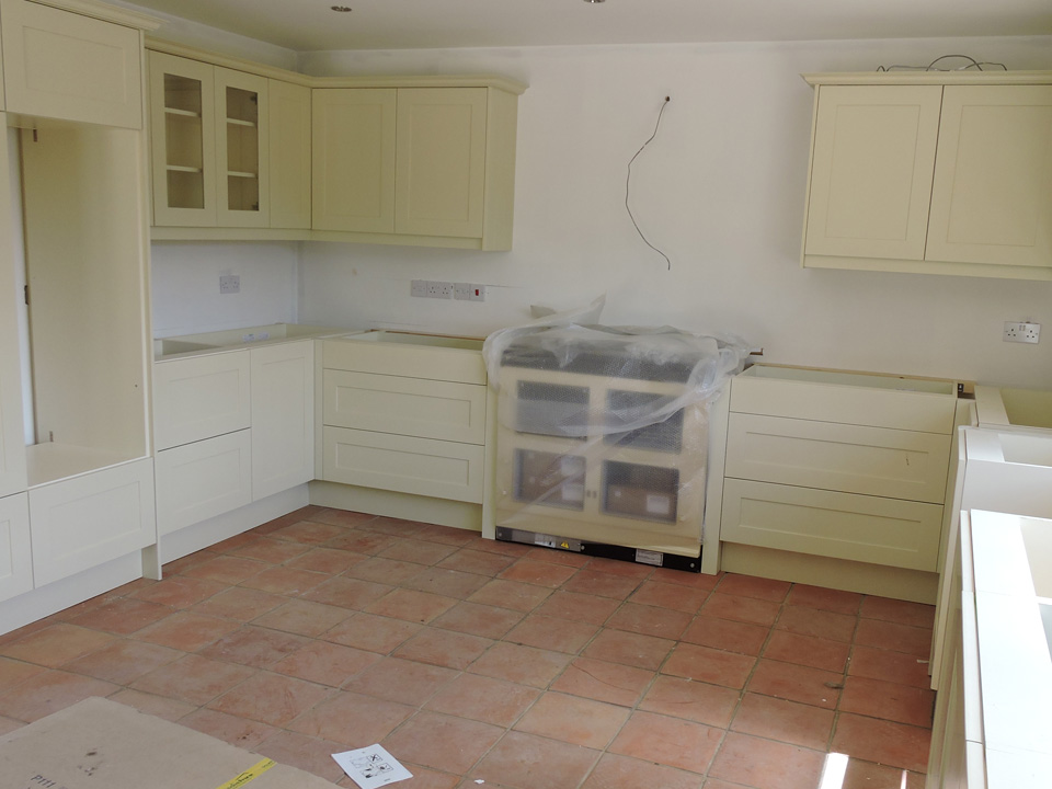 New fitted kitchen without island