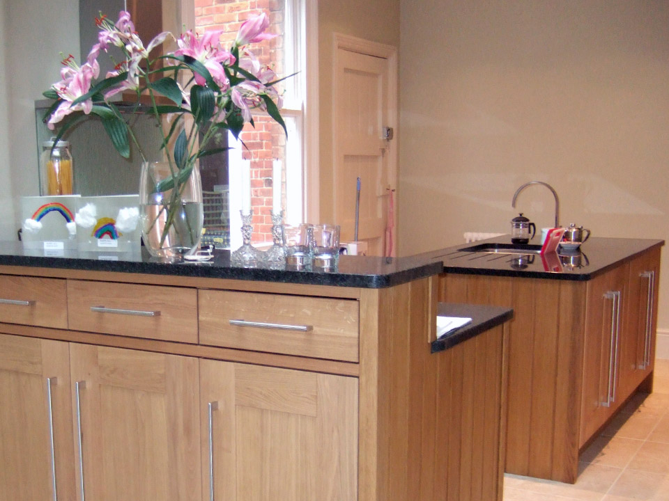 Wooden painted kitchen in Dunmow